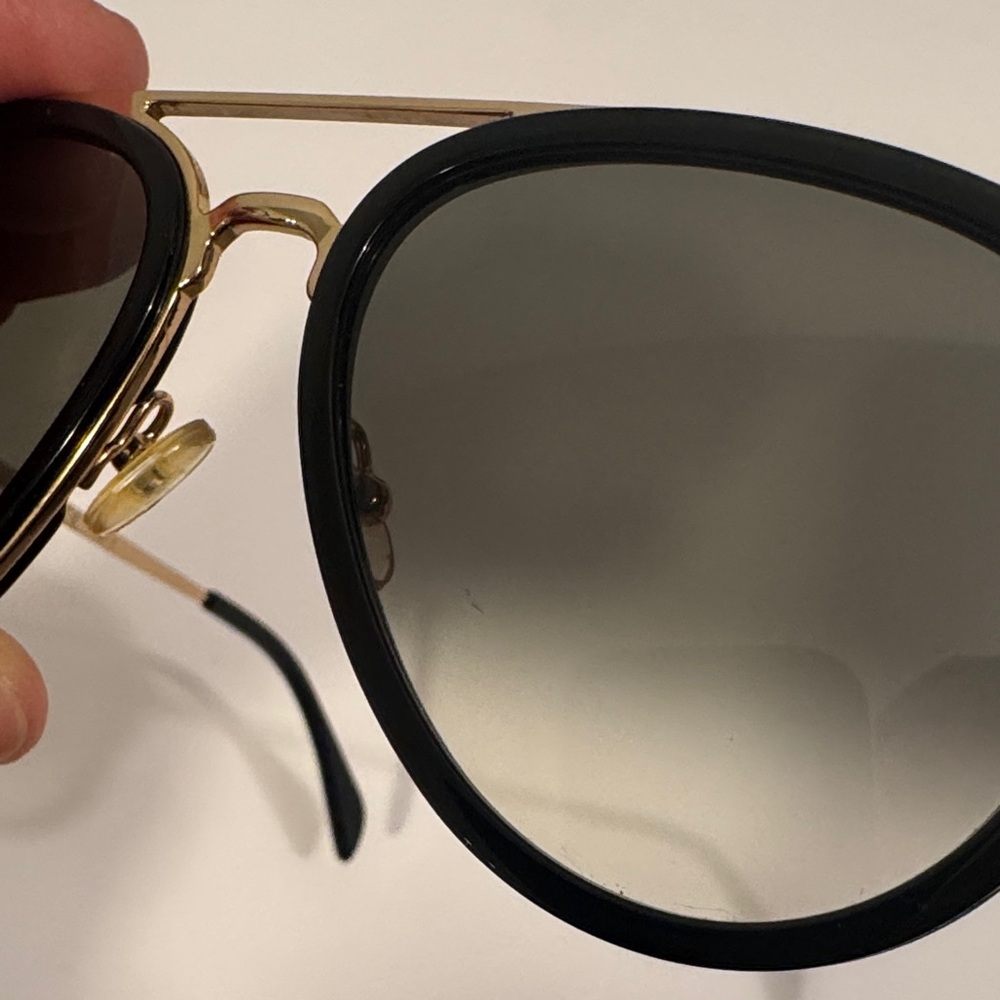 Celine Black and Gold Aviator Sunglasses—CL41374/S - Picture 6 of 6